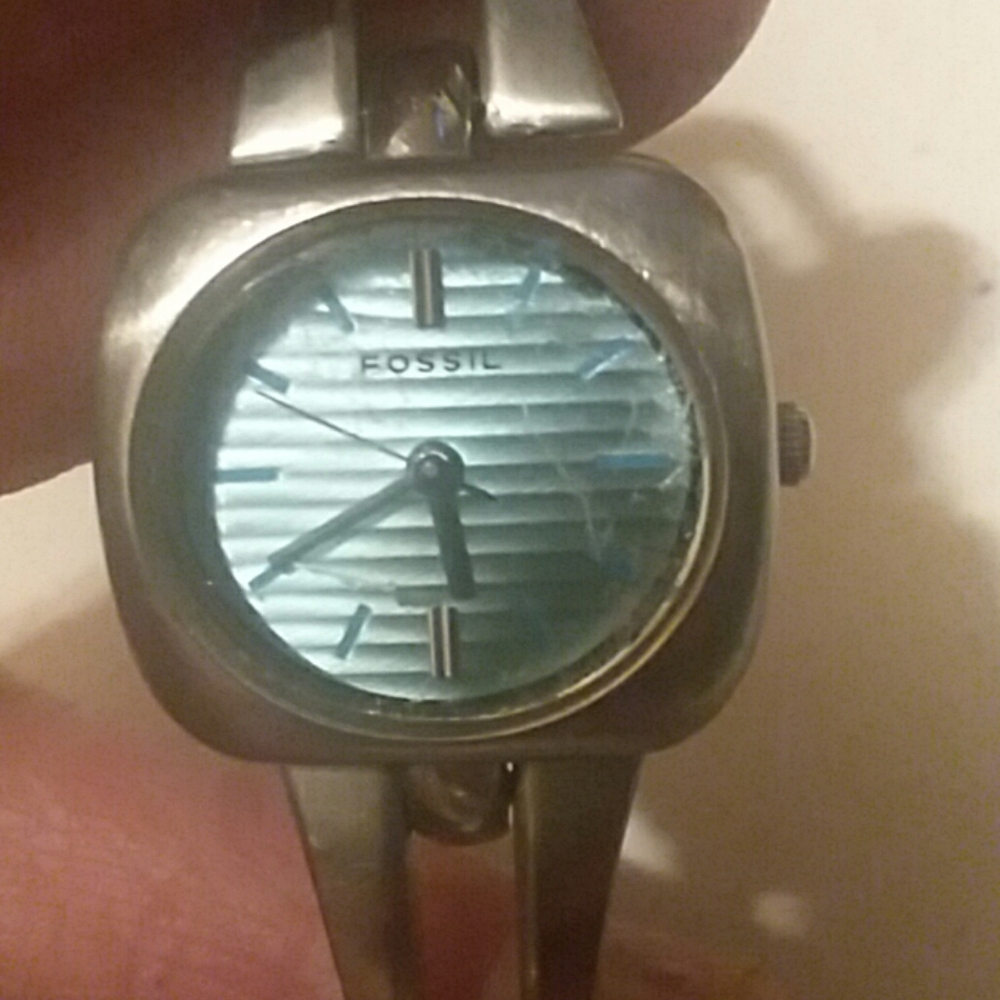 Fossil blue face watch